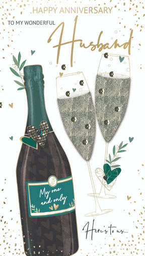 Picture of WONDERFUL ANNIVERSARY HUSBAND CARD